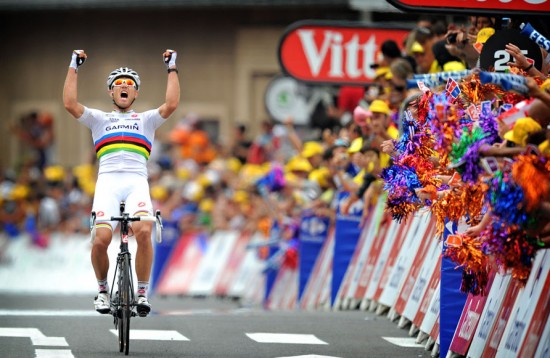 Thor showing off his stripes Tour de France 2011